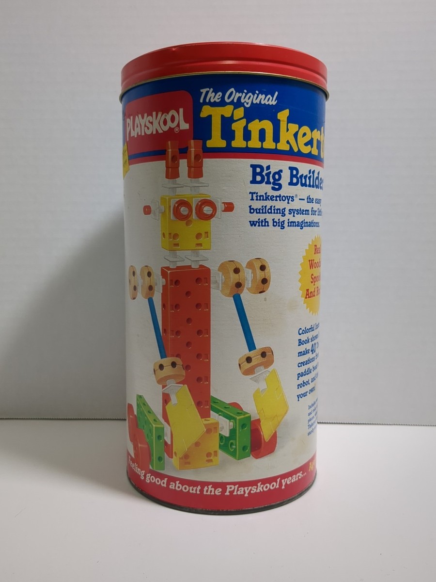Playskool The Original Tinker Toy Big Builder Set Tinkertoy 1986