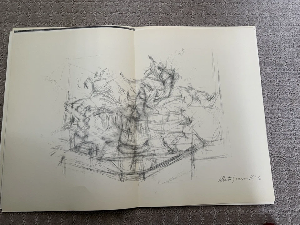 Derriere le Miroir 65, Alberto Giacometti lithographs, Maeght1954 vintageINV2107 - Image 4 of 4