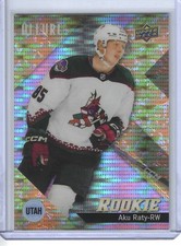 2024-25 UD ALLURE #147 AKU RATY RC SP GOLD GLITTER BOMB /199 UTAH MAMMOTH