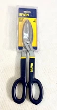 NEW - Irwin 12-3/4 in. Steel Straight Tin Tinner Snips 20 Ga., 22012