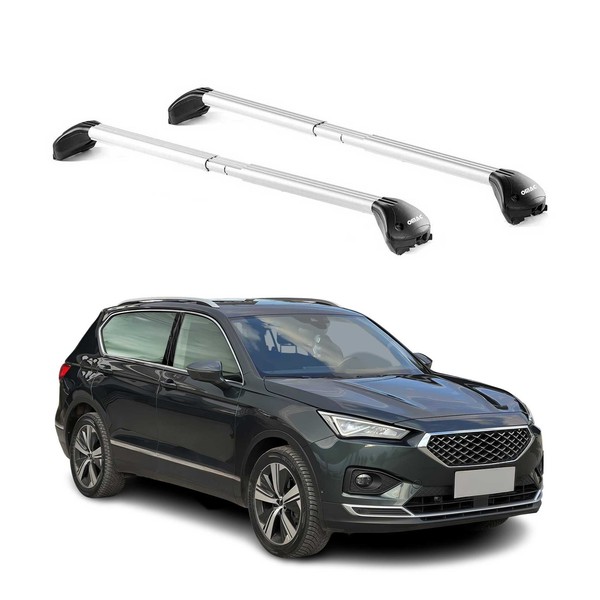 DachträGer GrundtäGer FüR Seat Tarraco 2018-2024 5 TüR 100Kg Alu Silber 2X ABE-image