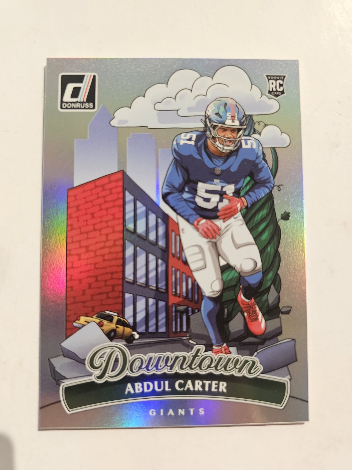 2025 Panini Donruss Football Abdul Carter Rookie Downtown! Case Hit SP Card #20