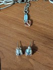Sabika double chain necklace with stud earrings — photo 2
