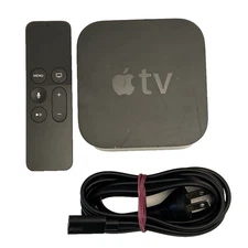 Apple TV-4th Gen 32GB HD Media Streamer Black w/Remote - Model #A1625 Tested