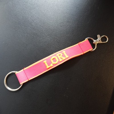 Lori Lanyard Key Strap Keychain Personalized Novelty Name Gift Pink Yellow