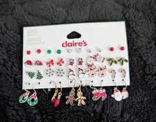 DEAL  20 Pair Claire's Boutique Holiday Earring Assortment-New   free Shipping   