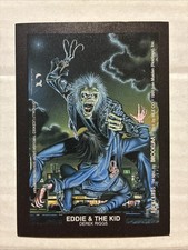 1991 Brockum Rockcards IRON MAIDEN STICKER Eddie And The Kid Sticker card