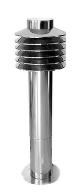 Ansaugsäule V2A Edelstahl EWT Ansaugturm Wohnraumlüftung DN 200 250 315 400