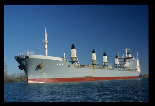 2 Original Ship Slides - 1979-built bulker - IRA - April 2001