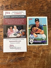 Brad Ausmus IP Signed Donruss Rookie Card JSA Coa Yankees Autographed