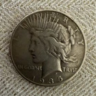 1935 S Peace Silver Dollar $1 .900 Silver Business Strike Philadelphia KM#150