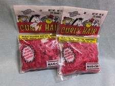 2 Curly Hair Maxi Curl 03-800 .90oz One Only Creations Cherry Red