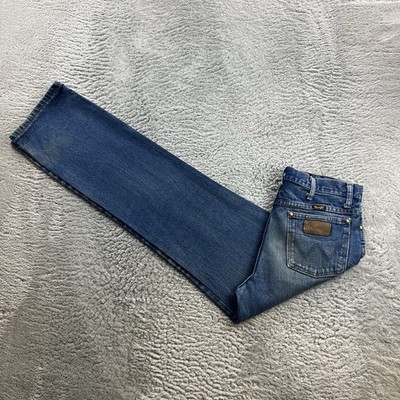 Vintage Wrangler Herren Jeans Hose W31 L34 Blau Denim Regular Fit Tapered retro