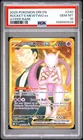 2025 POKEMON DRI EN-DESTINED RIVALS HYPER RARE TEAM ROCKET'S MEWTWO EX PSA 10