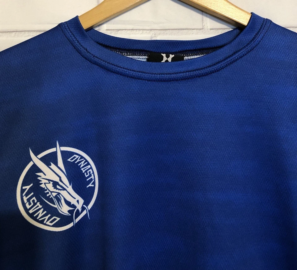 Camiseta deportiva de paintball HK Army Dynasty para hombre negra azul ácida Dryfit M hecha en EE. UU. Foto 4 de 4