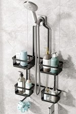 Aluminum Shower Caddy Hanging for Handheld Showerheads, Never Rust Shower Org...