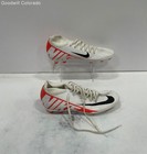 Nike Mens Soccer Cleats Mercurial AH7379-107 White Red Synthetic Lace-Up — photo 4
