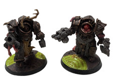 Warhammer 40k Death Guard 2x Blightlord Termi...