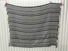 Woven Plaid Fringed Sofa Throw Multicolor 50x60 Gift Cozy