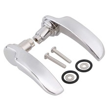 Chrome Saddlebag Latch Lid Lifter Handle Lever for Harley Touring Electra Gli...