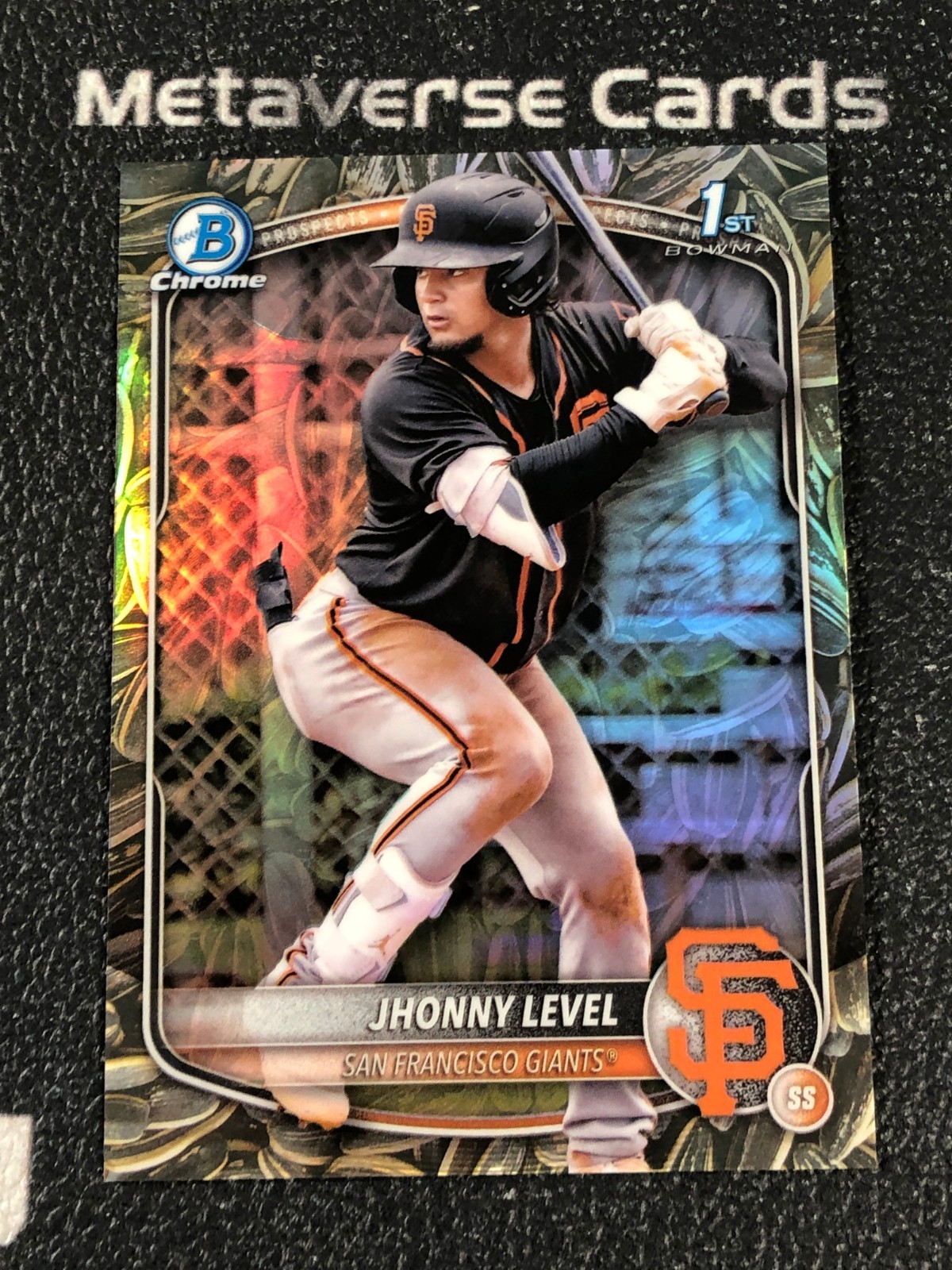 2025 Bowman Chrome Jhonny Level 1st Bowman Sunflower Seeds Refractor SSP