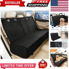 Heavy Duty Dog Car Back Seat Cover Black Mat Pet Seat Protector for Cars Trucks