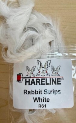 HARELINE NATURAL AND DYED RABBIT STRIPS. ZONKER. YOU PICK COLOR. FLY TYING.