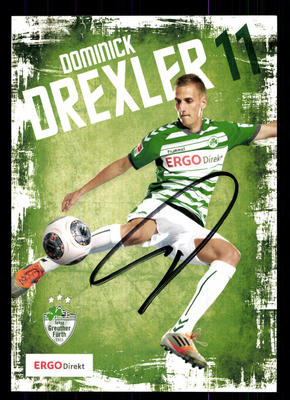 Dominick Drexler Autogrammkarte SpVgg Greuther Fürth 2013-14 Original+A 127949