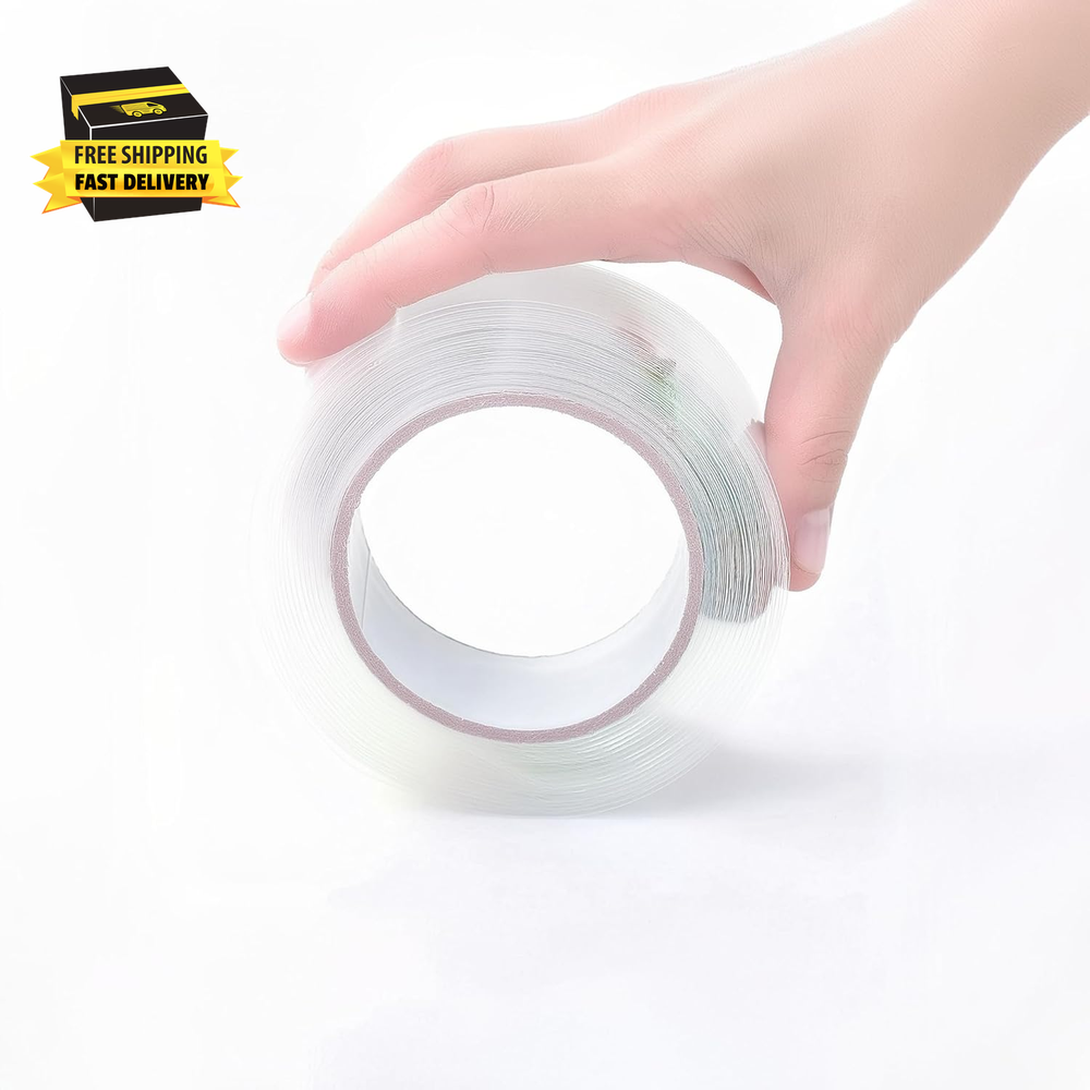 Double Sided Tape Heavy Duty(Extra Large 16.5FT), Nano Adhesive Mounting Tape Wa