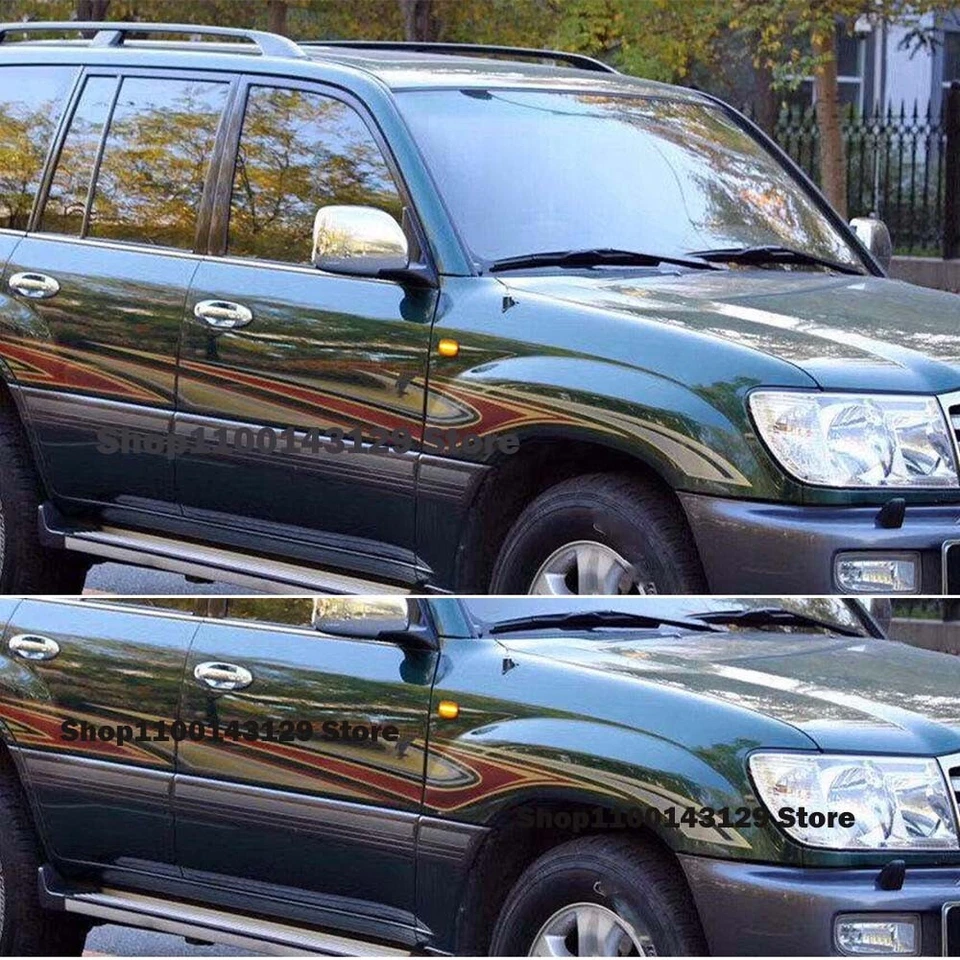 For Toyota Land Cruiser 70 80 100 Series Sequential LED Side Marker Signal Light Foto 2 de 4