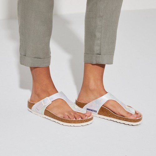 Birkenstock VEGAN Microfiber GIZEH - Light Rose (Iridescent) BNIB 1021335 - Picture 2 of 10