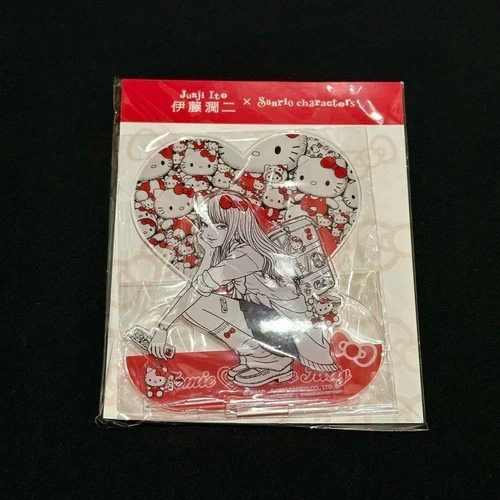 Sanrio x Junji Ito Hello Kitty Gal Tomie Acrylic Stand Can Badge Pop-up ro