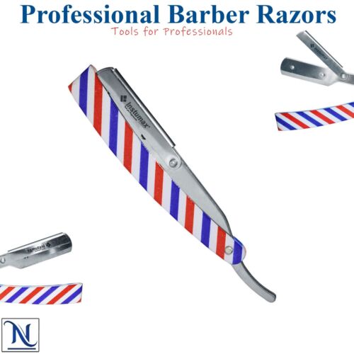 Profi Friseur Haar Rasur Rasierer Straight Edge klappbar + 10 Klingen - Bild 2 von 3