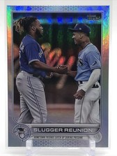 Topps 2022 Series 1 Slugger Reunion Rainbow Foil Wander Franco Vladimir Jr #329