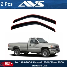 AVS In-Channel Window Vent Visor Rain Guards For 1999-2006 Silverado/Sierra 2500
