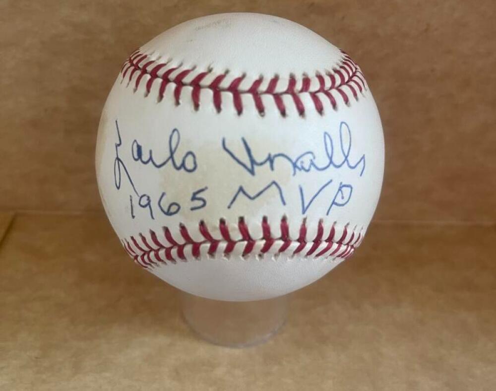 ZOILO VERSALLES 1965 MVP RARE SIGNED AUTOGRAPHED A.L. BASEBALL