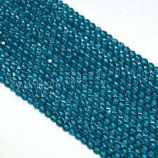 Wholesale 10 Strands Faceted 3mm Bright Blue Spinel Round Gems Loose Beads 15''