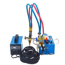 Automatic Electromagnetic Beveling Machine Gas Pipe Cutting Torch Burner 110V
