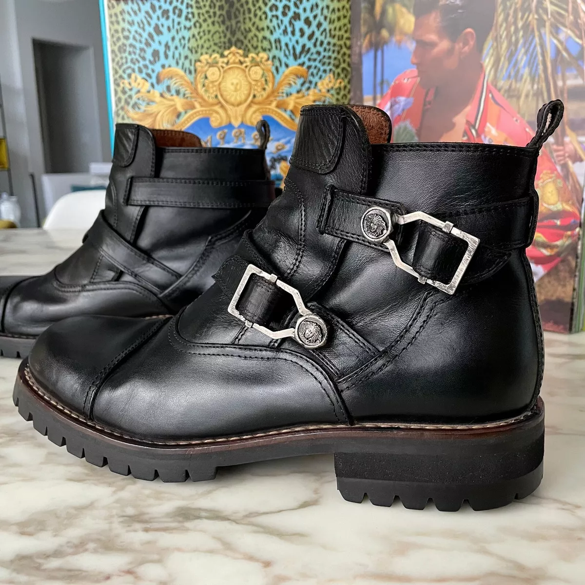 Gianni versace boots hotsell