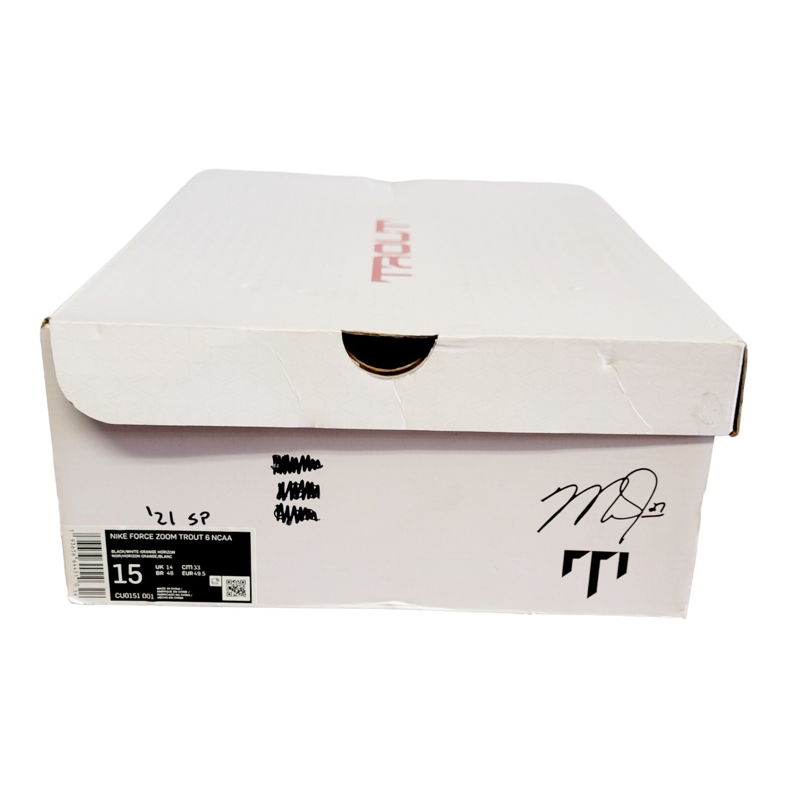 Nike Force Zoom Trout 6  Oklahoma State Cowboys Baseball Cleats Sz 15 CU0151-001 thumbnail 6