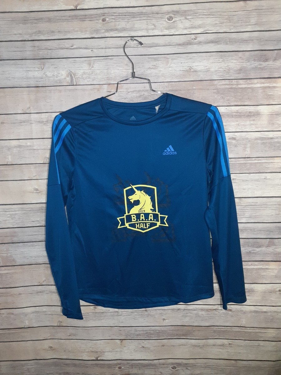 ADIDAS Boston Marathon 2019 Mens Large Long Sleeve Shirt NEW TAGS