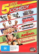 5 DVD MOVIE PK R4 - Mall Cop/Zohan/Talladega Nights/The Animal/The Benchwarmers 