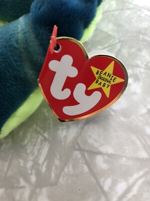 Vtg Retired Ty Beanie Babies Original Hissy Snake Errors Tag