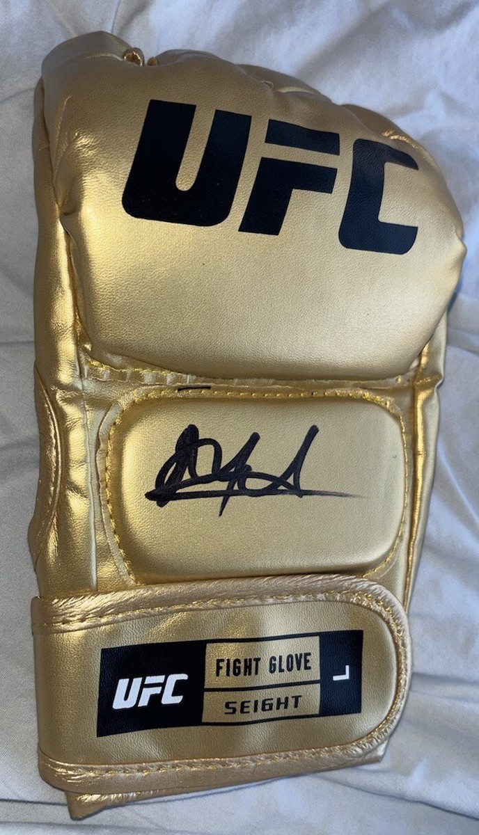 Islam Makhachev Signed Gold UFC Glove With Exact Proof | eBay