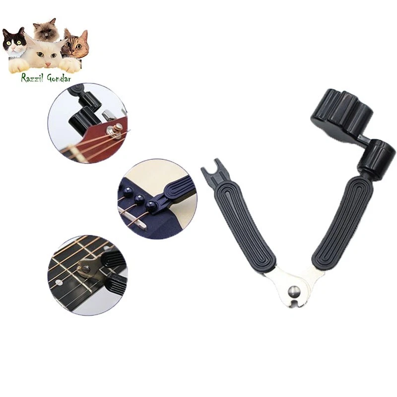 Guitar String Winder Cutter Curler Changer Guitar Musical Instrument Accessories - image 3 of 4