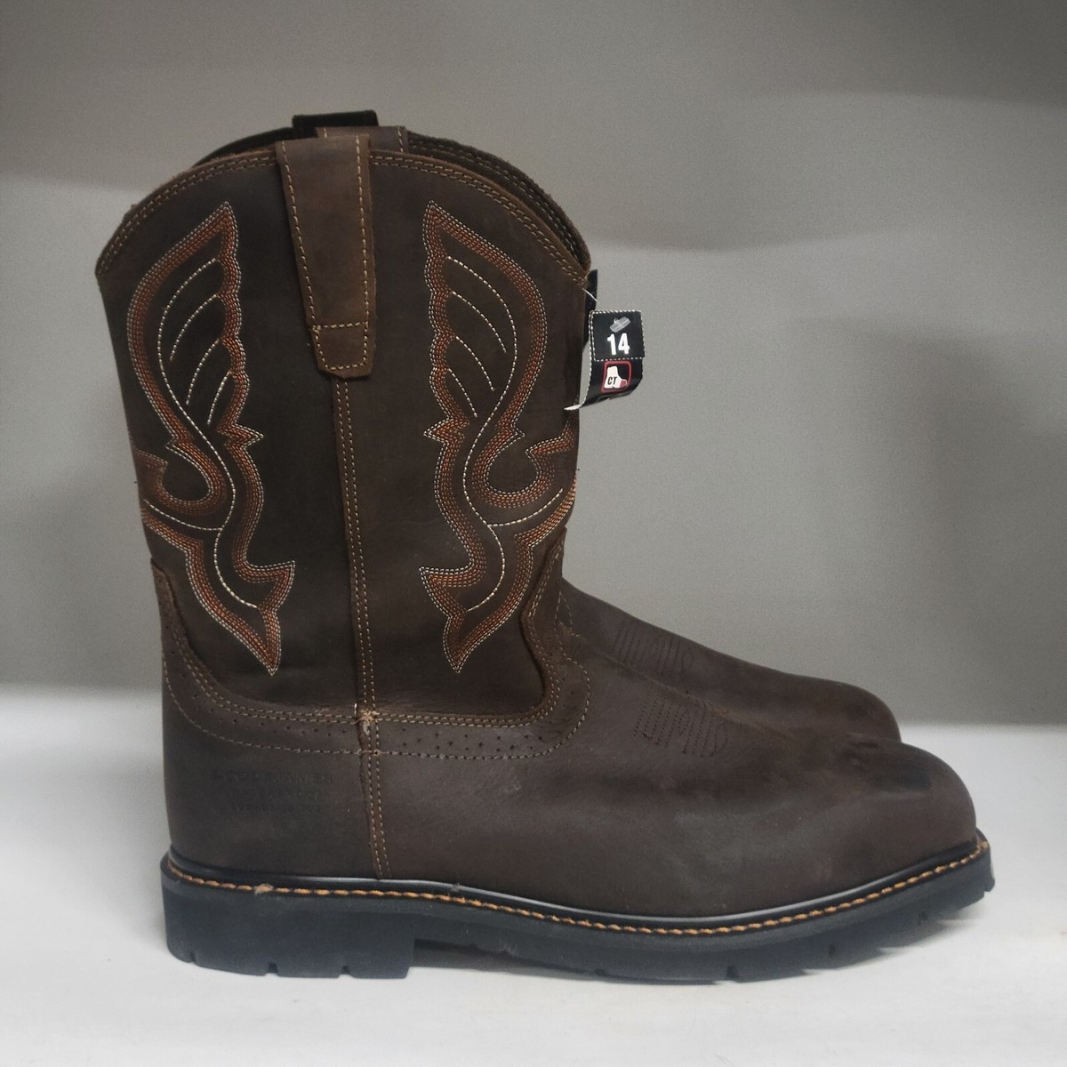 Cody James Comp Toe Work Boot Brown Men display picture 3