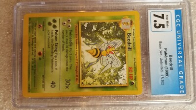 beedrill pokemon card 17 102 1st Edition Shadowless - Perfect Gift for Kids or Poke Fans - NOT Real Just for Show - Proxy NOT Replica - Might NOT Be Perfect Pokmon Hit Points80 HP Form Beedrill - 17/102 Non-Holo Rare