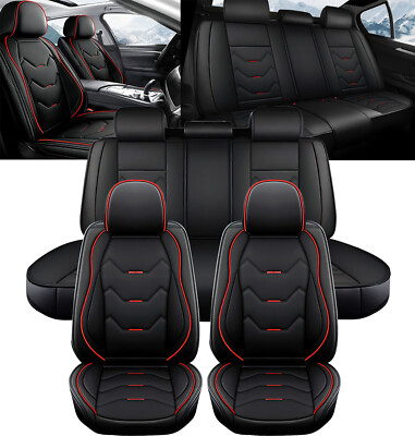 For Nissan Xterra 5-Seats Car Seat Cover Full Set PU Leather Front