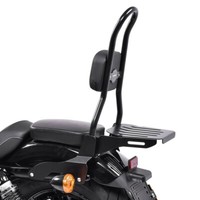 Sissy Bar CSL Fix FüR Harley Davidson Sportster 04-20 Mit GepäCkträGer Schwarz