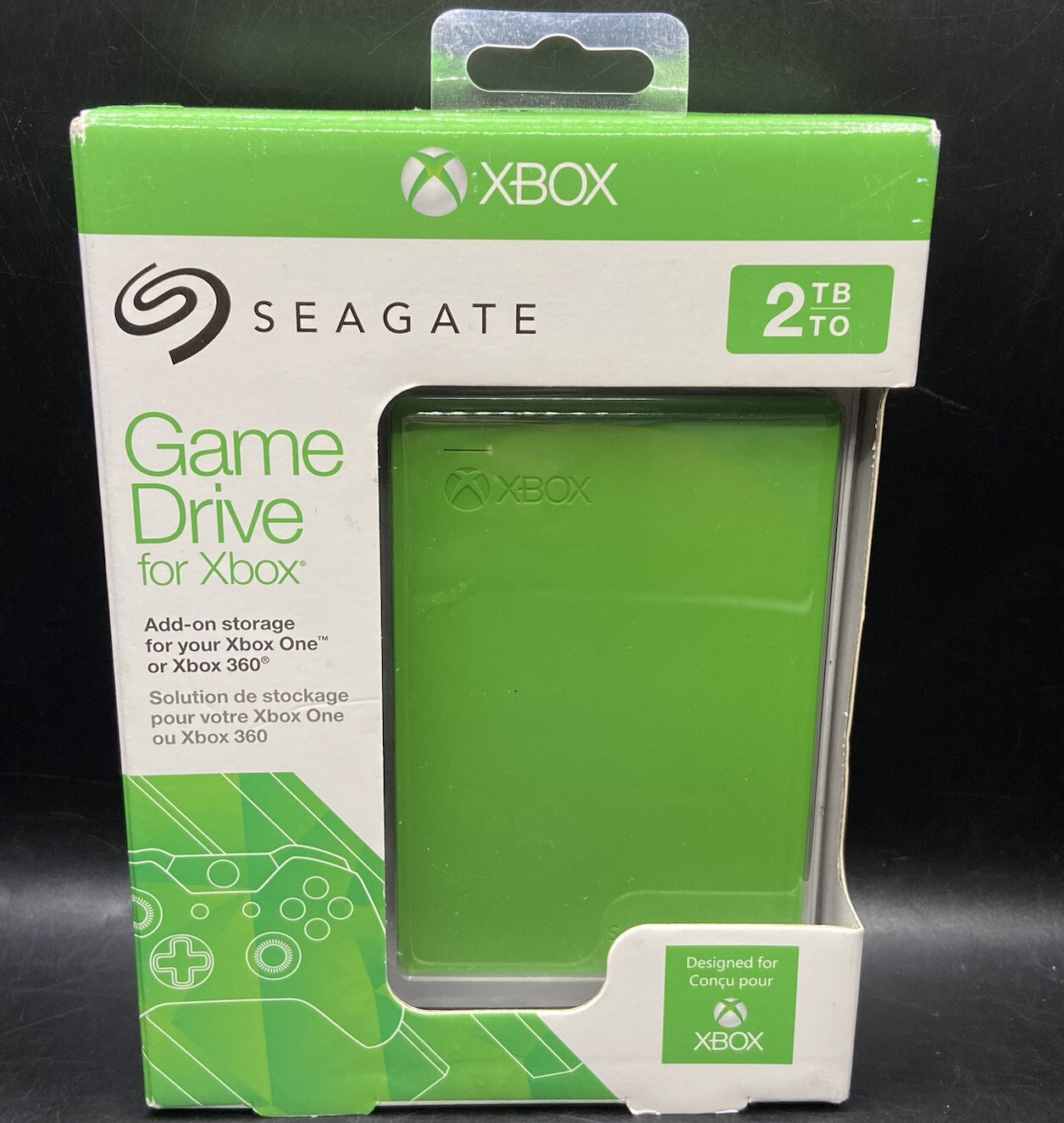 Seagate 2TB Game Drive For Xbox One or 360 Green USB 3.0 Connectivity